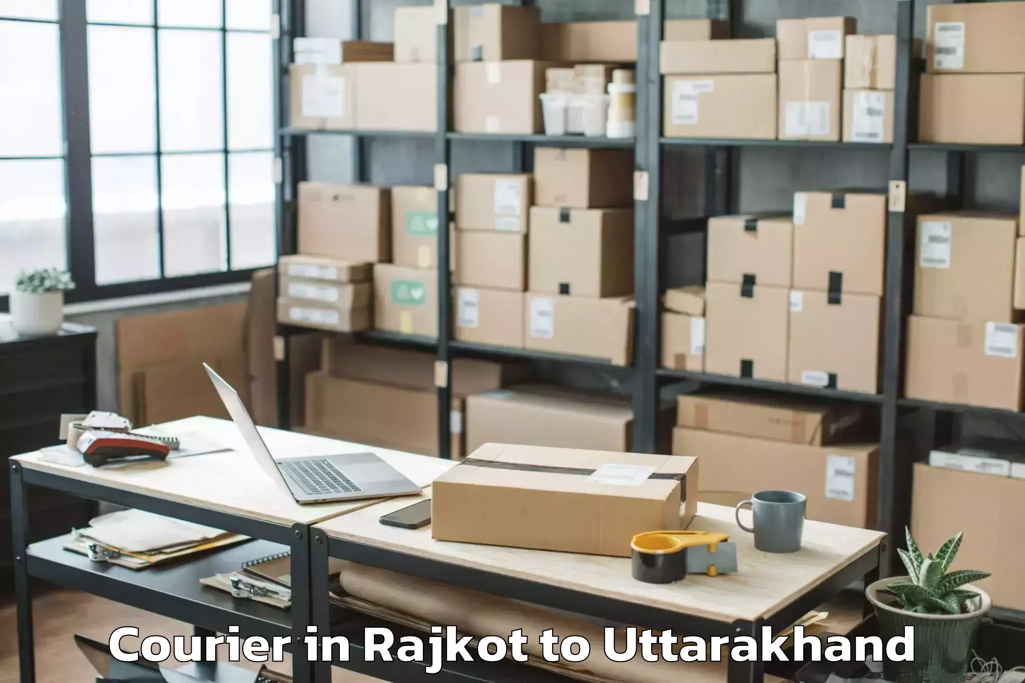 Top Rajkot to Bhikiyasain Courier Available